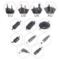 Adaptador de Corriente CA/CC de 12V 3A 36W para Montaje en Pared, Enchufe EU/UK/US/AU de 5.5*2.1mm para Tiras LED, CCTV, Humidificador, Fabricante OEM
