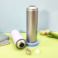 Vente en gros de boîtes aérosols vides rechargeables pour dissolvant d'autocollants, boîtes aérosols vides imprimables