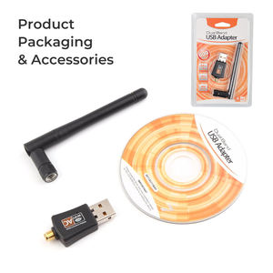 LC 600Mbps Dual Band USB WiFi อะแดปเตอร์2.4/5.8GHz การ์ดเครือข่ายแลนไร้สายพร้อมเสาอากาศสำหรับคอมพิวเตอร์ในสต็อก - Product Image 3