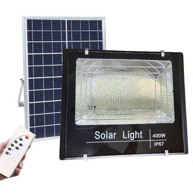 Professional Manufacturer 400W 500W 300W Solar Led Flood Light With Remote Control