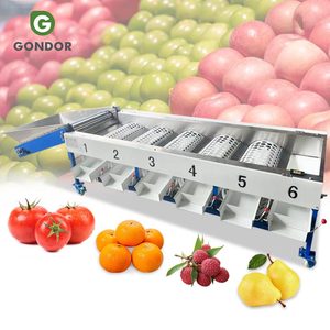 Machine de nettoyage, séchage et tri pour patates douces, tomates, fruits, oranges, dattes, avocats et fruits de la famille des dracanes, pour usage industriel et lavage. - Product Image 1