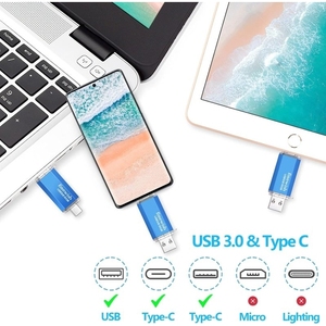 U405 Robot Cube 32GB USB3.2 Gen1 + Type-C New 64GB Kim Loại U Đĩa PC Tương Thích Phong Cách Khác Nhau Bao Gồm Dây Buộc Dính Bút Flash - Product Image 5