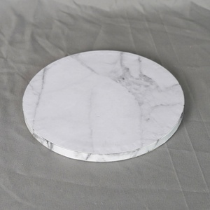 6 8 10 12 14 Inch Wholesale Price High Quality White Marble Corrugated <b>Board</b> <b>Cake</b> Drum <b>Board</b> - Product Image 3