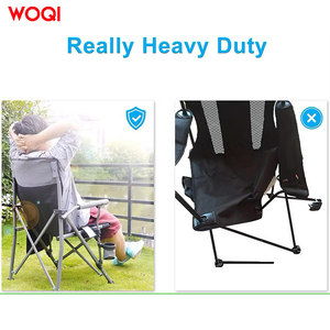 Silla Plegable para Exteriores Woqi, Marco de Aluminio, Tela Oxford, Respaldo Alto, Silla de Jardín, Camping, Playa, con Portavasos - Product Image 3