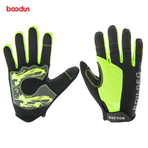 BaoDun Cycling Gloves <b>Long</b> Finger Breathable Silicone Non <b>Slip</b> Shock Absorbing For Road Mountain Bike Unisex Microfiber - Product Image 4