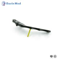 Plaque TPLO en titane médical pour implants orthopédiques vétérinaires, système de fixation pour réparation du ligament croisé du chien avec scie TPLO