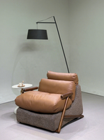 Nouvelle Arrivée 2026 - Fauteuil en Tissu Rembourré Doux pour Salon - Chaise de Loisirs Individuelle