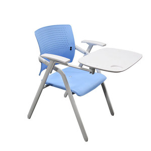 Fast Shipping Heavy Duty PP Training Chair University College Lecture Mesh Office Chair with Writing <strong>Pad</strong> - Product Image 1