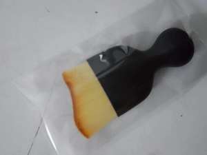 Pinceau de maquillage portable noir HQ Mixed Proc Discount, courbé, moelleux, pour estomper le fond de teint, poils synthétiques doux, outil de poudrage - Product Image 6