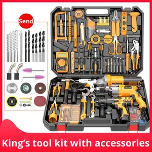 Juego Completo <span class=keywords><strong>de</strong></span> Taladro Eléctrico con <span class=keywords><strong>Caja</strong></span> <span class=keywords><strong>de</strong></span> <span class=keywords><strong>Herramientas</strong></span> y Amoladora Angular Multifunción - <span class=keywords><strong>Herramientas</strong></span> para el Hogar - Product Image 4