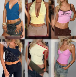 Liquidación <span class=keywords><strong>de</strong></span> DJ: Lote <span class=keywords><strong>de</strong></span> <span class=keywords><strong>Ropa</strong></span> Casual <span class=keywords><strong>de</strong></span> Segunda Mano para Mujer, Paca Mixta <span class=keywords><strong>de</strong></span> <span class=keywords><strong>Ropa</strong></span> <span class=keywords><strong>Barata</strong></span> al por Mayor, Tops Cortos Sexys para Dama - Product Image 3