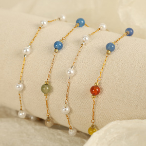 Women's Pearl Necklace <b>Set</b> Imitation Pearl Chain <b>Bracelet</b> Jewelry Gift Fashion Jewelry <b>Sets</b> - Product Image 2