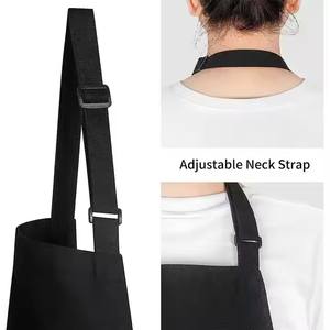 Delantales Impermeables para Mujer y Hombre, Delantal <span class=keywords><strong>de</strong></span> Cocina para Chef, Delantal con Logotipo Personalizado para Salón <span class=keywords><strong>de</strong></span> Belleza, Peluquería, Barbería - Product Image 5