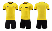 Tenue d'arbitre de football professionnelle, uniforme d'arbitre, short à trois poches, ensemble de football pour hommes adultes