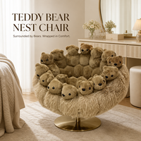 Fauteuil d'appoint en tissu OEM/ODM, directement de l'usine, avec rembourrage en éponge haute densité, confortable, pour chambre et appartement