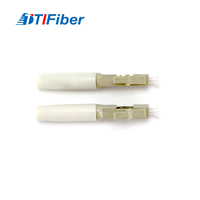 Connecteur rapide multimode LC pré-polissé pour assemblage sur site de câbles de descente FTTH