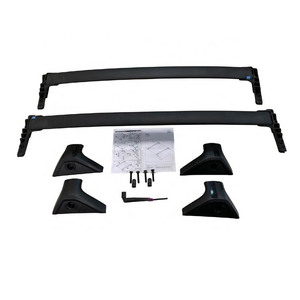 Barres transversales <span class=keywords><strong>de</strong></span> <span class=keywords><strong>toit</strong></span> en alliage d'aluminium Sunsing pour SUV avec porte-bagages pour <span class=keywords><strong>RAV4</strong></span> <span class=keywords><strong>2019</strong></span>+, haute capacité <span class=keywords><strong>de</strong></span> charge, certifiées CE, modèle noir 8133Y19-A - Product Image 1