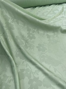 वसंत/गर्मियों के लिए तुरही फूल साटिन जैक्वार्ड कपड़े और बच्चों के कपड़े रंगे पैटर्न थोक - Product Image 2