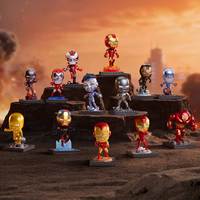 Caja Ciega Sellada POPMART Original de la Serie Marvel Iron Man: Un Viaje a Través de las Armaduras, Figura de Acción de PVC, Caja Misteriosa de Regalo
