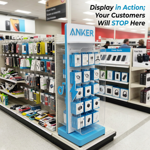 Expositor Metálico para Accesorios de Celulares, Panel Perforado, Estante de Venta al por Menor, Estación de Carga para Auriculares, Aluminio, POS, FSDU, Vitrina, Logotipo Personalizado - Product Image 2