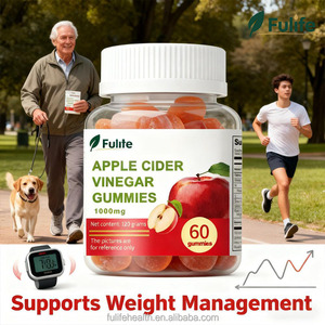 Gummies au <span class=keywords><strong>vinaigre</strong></span> <span class=keywords><strong>de</strong></span> cidre <span class=keywords><strong>de</strong></span> pomme Fulife Flaty Tummy, véganes, 60 unités, gummies amincissants Keto - Product Image 2