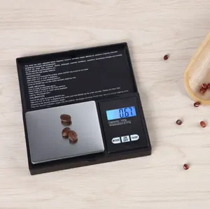 100g 200g 300g 500g 1 كجم مقياس النخيل مصغرة ميزان الكتروني مقياس مجوهرات المطبخ القهوة ميزان المطبخ