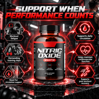 Kapsul Penguat Nitric Oxide dengan Vitamin C, Niacin, dan Zinc untuk Pria, Mendukung Sirkulasi dan Otot, Suplemen Diet OEM&ODM