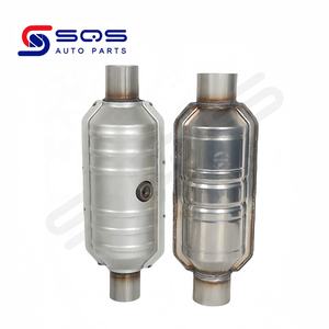 SQS, personalización de alta calidad, catalizador de Metal automático, convertidor catalítico de cerámica de nido de abeja, paquete Universal con Sensor de oxígeno - Product Image 2
