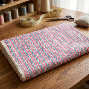 ผ้าฝ้ายถักลายดอกไม้แบบเรียบ น้ำหนักปานกลาง กันน้ำ ยี่ห้อ LEGACY FABRICS Sanganer สำหรับงานสิ่งทอในบ้านและทำกระเป๋า ขายส่ง - Product Image 2