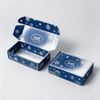 Cajas de Regalo Navideñas de Cartón de Alta Calidad con Diseño Portátil, Grabado en Relieve, Embalaje Ecológico y Reciclable