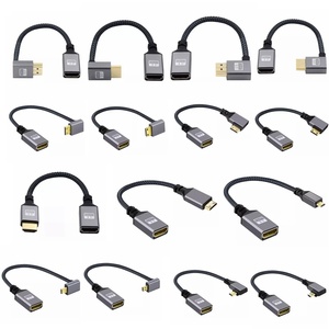 Câble d'extension <span class=keywords><strong>HDMI</strong></span> mâle/<span class=keywords><strong>femelle</strong></span> 4K 60Hz, adaptateur Micro/Mini <span class=keywords><strong>HDMI</strong></span>, rallonge, <span class=keywords><strong>cordon</strong></span> gauche/droite/haut/bas pour moniteur PC, caméra - Product Image 1