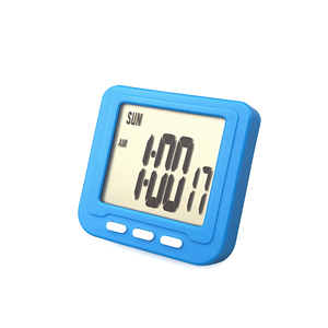 Réveil numérique avec écran LCD, en plastique, chronomètre, mini horloge électronique de bureau - Product Image 2