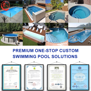 Tùy chỉnh lớn đúc sợi thủy tinh phong cách mới ngồi Plunge hồ bơi nhà mặt đất hồ bơi 6x3 8x20 gpr 20 ft 40 ft hồ bơi - Product Image 2