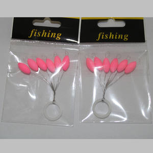 Flotteurs de bouée de pêche en polystyrène ovale rose - Product Image 1
