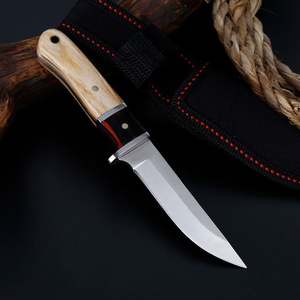 Mini couteau de poche pliant extérieur en acier inoxydable avec manche en bois - Product Image 3