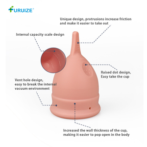 Taza de silicona reutilizable para mujer, taza de menstruación para principiantes, orgánica suave, ecológica, venta al por mayor - Product Image 3