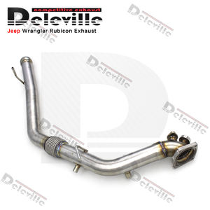 Tubo de escape OBM para <span class=keywords><strong>Jeep</strong></span> Wrangler <span class=keywords><strong>Rubicon</strong></span> JL 2,0 T 2018-2020, <span class=keywords><strong>accesorios</strong></span>, tubo de escape delantero de acero inoxidable, fábrica - Product Image 2