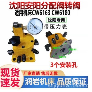 วาล์วโรตารี่เสิ่นหยาง CW6163 CW6180 220V วาล์วจ่ายน้ำมันเครื่องมือกลอัลลอยด์อะลูมิเนียมแบบแม่เหล็กไฟฟ้า - Product Image 2