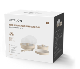 Conjunto de Utensílios de Cozinha Ecológicos Antiaderentes de Nove Peças, Personalizável em Material/Cor, com Alça Removível, Seguro para Forno e Lava-Louças - Product Image 5