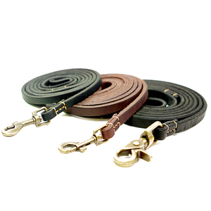 OEM/ODM personalizado de alta calidad suave de cuero genuino correa de perro Durable capa superior de lujo de moda al por mayor encantadora capa superior de entrenamiento - Product Image 5
