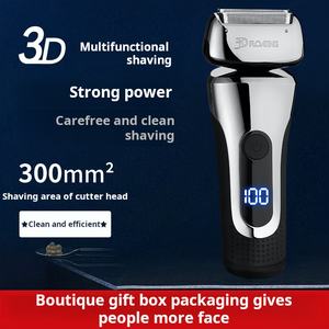 Caliente de cuerpo completo lavable <span class=keywords><strong>ZAO</strong></span> mini-shave Afeitadora eléctrica portátil multifuncional reciprocante digital USB recargable maquinilla de afeitar - Product Image 2