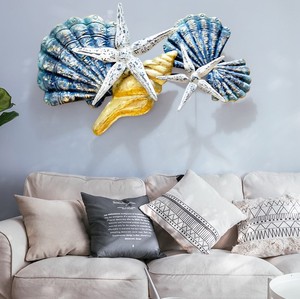 Conchiglie di grandi dimensioni stella marina decorazione da parete in metallo stile mediterraneo <span class=keywords><strong>Display</strong></span> in metallo Art Hanging on Wall - Product Image 5