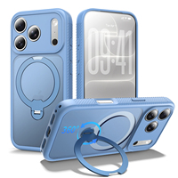 Coque de téléphone magnétique antichoc pour iPhone 17 18 Pro Max avec support rotatif à 360° et accessoires de protection pour téléphone portable – Vente en gros