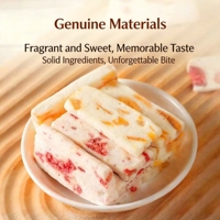 Bonbons au lait et nougat à la mangue, saveur crème, en vrac, sans arômes artificiels, style artisanal, friandises aux fruits tropicaux, approvisionnement direct usine