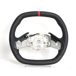 Volant de voiture en cuir perforé chauffant personnalisé de haute qualité pour Chevrolet <span class=keywords><strong>Corvette</strong></span> C8 2020 2021 - Product Image 1