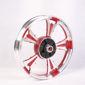 Jantes en alliage d'aluminium de style Prince des Fleurs de Prunier, adaptées aux freins à disque avant et arrière. - Product Image 2