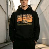 Sweat-shirts unisexes personnalisés en gros, sweats à capuche vintage avec motifs graphiques pour filles, impression numérique directe à jet d'encre