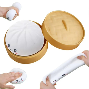 Nuevas Pelotas Antiestrés de Dumpling Coloridas, Reutilizables, de Baja Resiliencia, Juguetes de Descompresión, Ideas Únicas de Regalo para Decoración del Hogar, Bolas de Masa para Apretar - Product Image 5