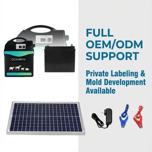 Kit de clôture électrique solaire 12KV Haute tension Impulsions Énergisant <span class=keywords><strong>pour</strong></span> la sécurité des fermes et le contrôle du bétail avec écran LCD étanche - Product Image 4