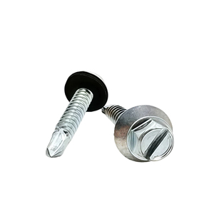 Vis autoperceuses # Tête de vis hexagonale 14 x 3/4 po, plaquée zinc CR6+, vis pour fixation métal sur métal, acier au carbone C1022, Homn Reen - Product Image 3
